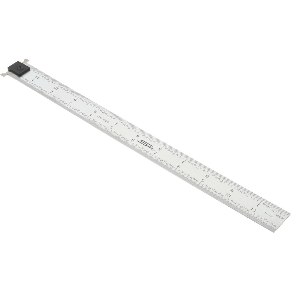 16 Inch/40cm w 8 Inch/20cm Metal Metric Rigid Straight Edge Ruler for  Measuring 2 Pack
