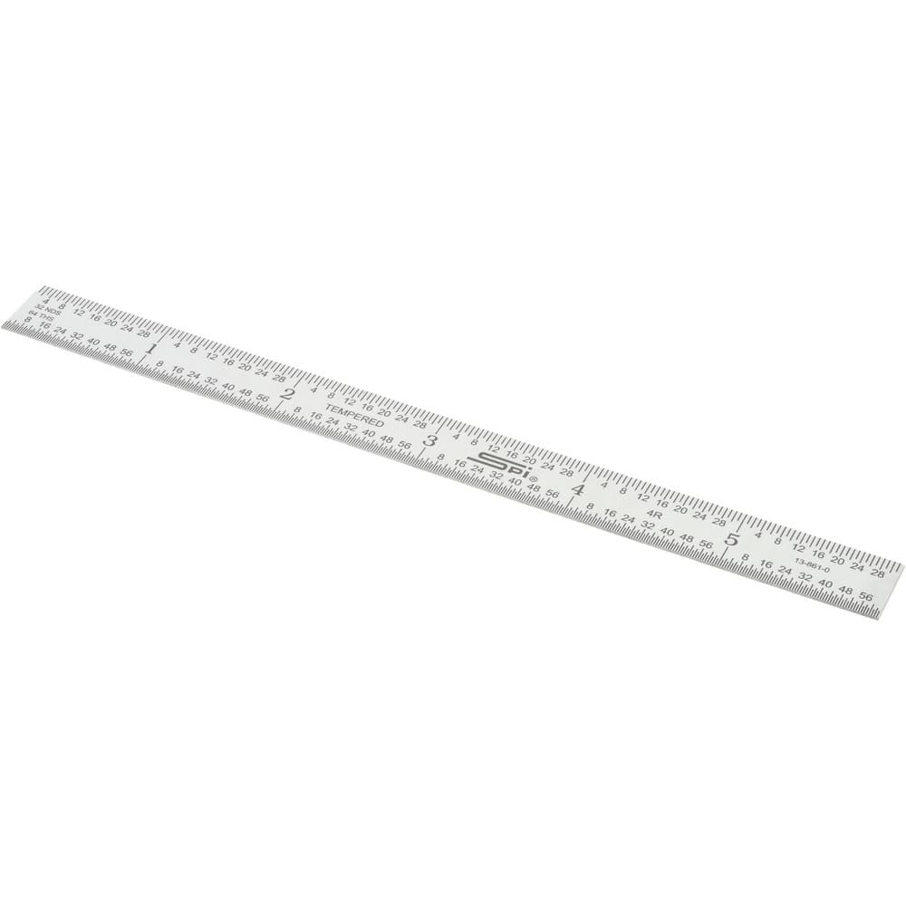 iGaging 6 Inch Metal Ruler Machinist's Scale, 334-006-4R, stainless steel  imperial units