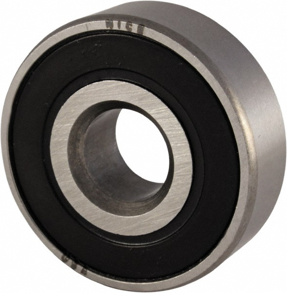 Deep Groove Ball Bearing: 0.625" Bore Dia, Double Seal