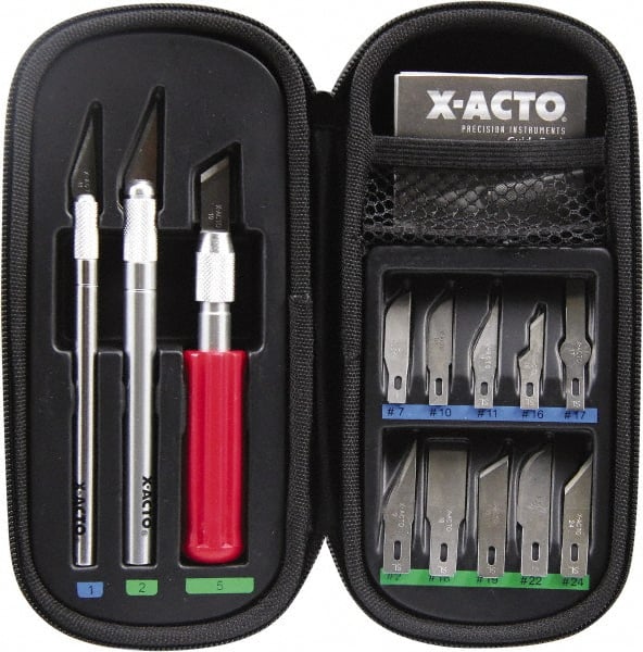VINTAGE X-ACTO KNIFE SET plus EXTRA PIECES - arts & crafts - by