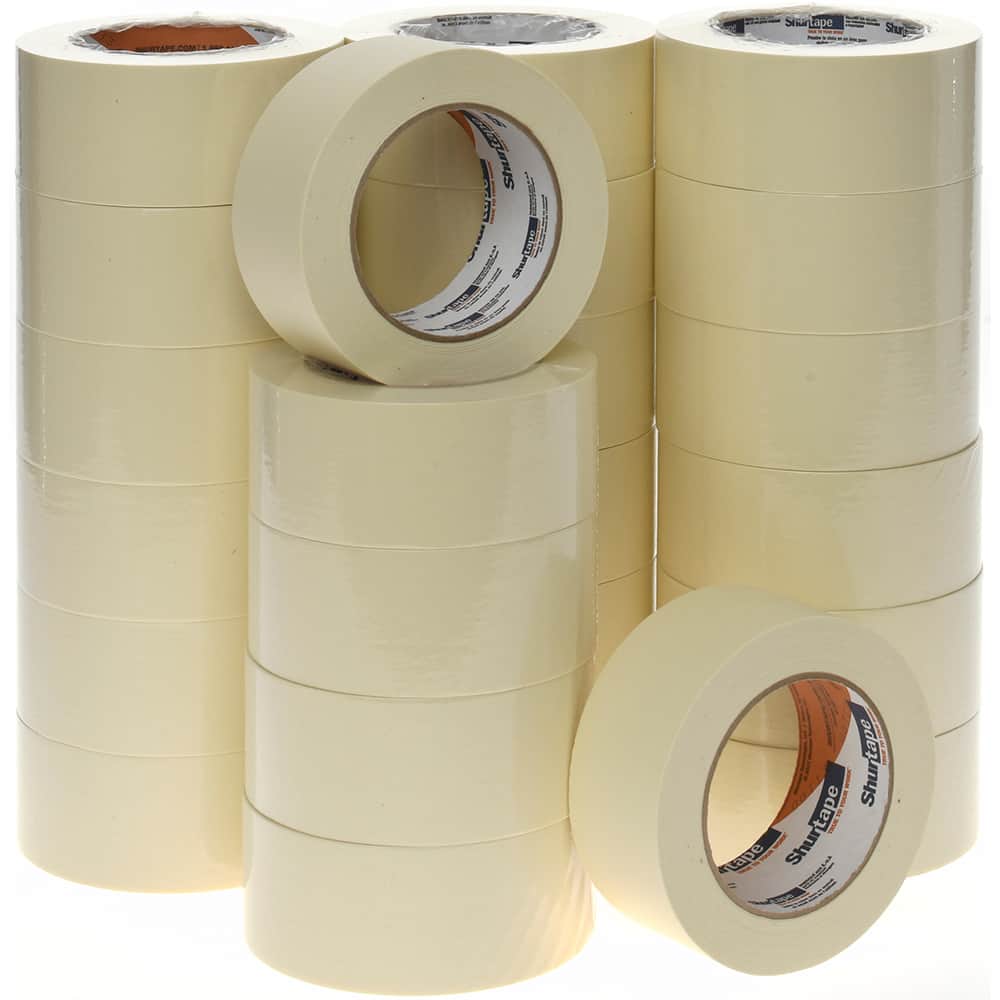Masking Tape: 48 mm Wide, 60 yd Long, 4.8 mil Thick, Natural & Tan