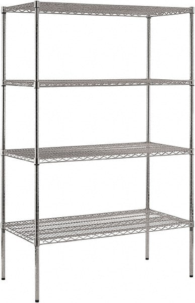 Sandusky Lee 800 Lb Capacity 4 Shelf Wire Shelving Starter Unit 69812444 Msc Industrial Supply