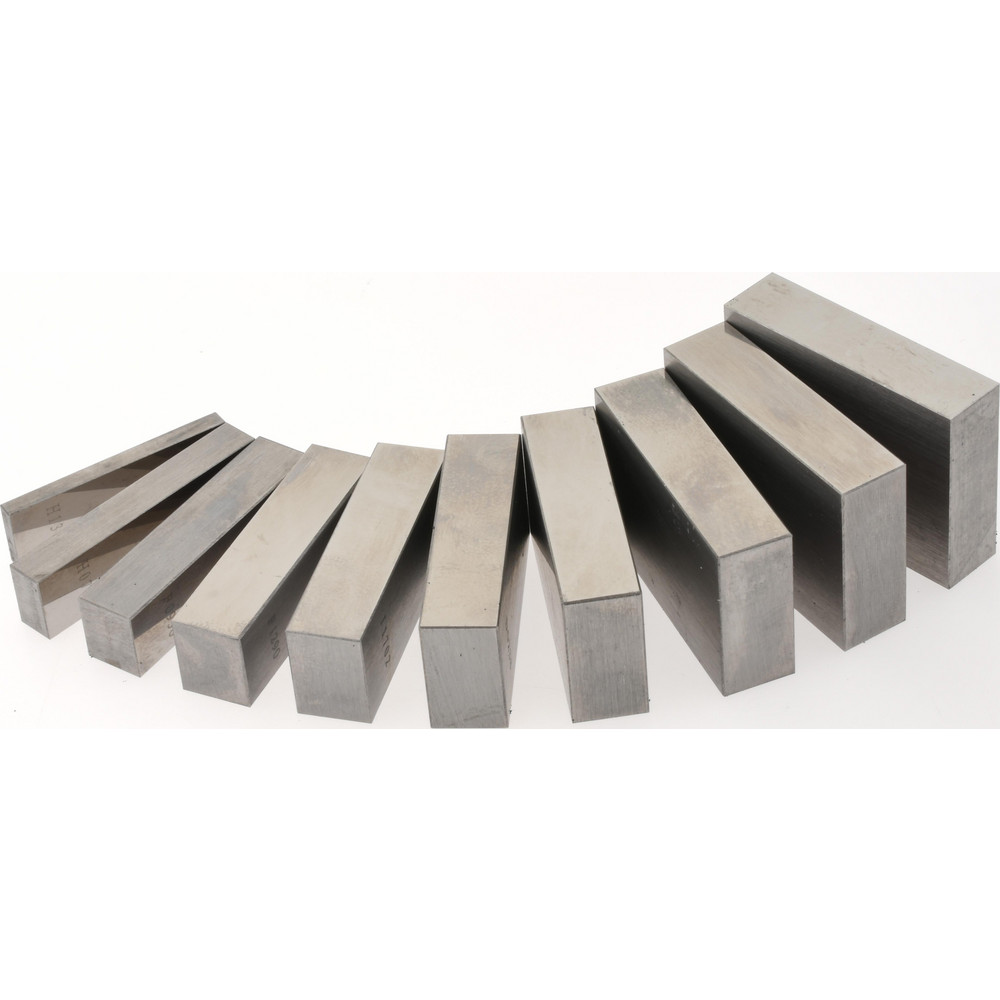 SPI Gage Block Set 0.105 to 1'' Range, 10 Pc, AS1 Grade, Steel
