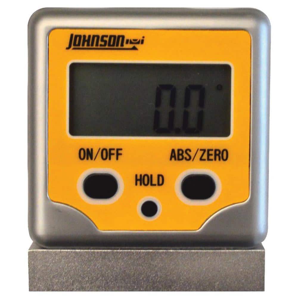 Johnson Level & Tool 1886-0300 (2) 180° Measuring Range, Magnetic Base Digital Protractor 