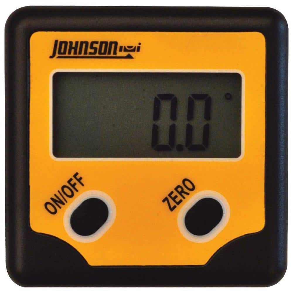 Johnson Level & Tool 1886-0100 (2) 180° Measuring Range, Magnetic Base Digital Protractor 