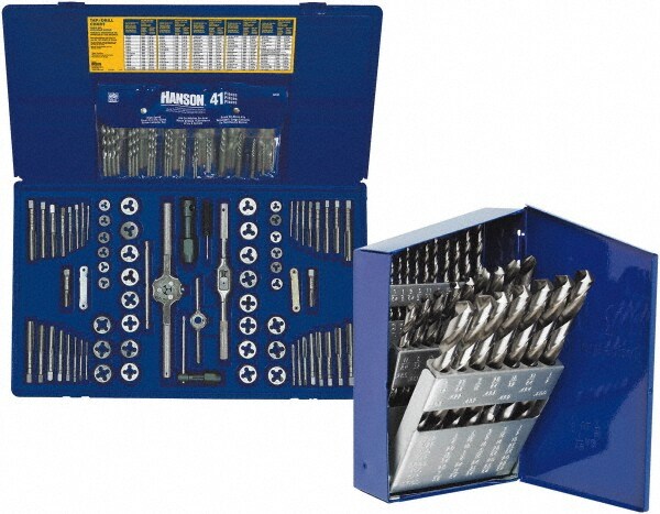 #4-40 to 1/2-20 BSP, Metric Coarse, Metric Fine, NPT, UNC, UNF, Die and Drill Set