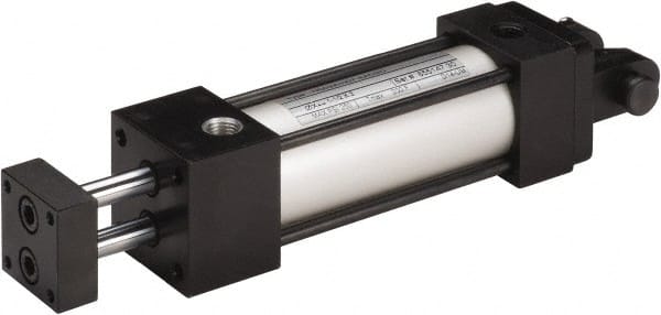 Norgren ND01A-N07-AACM0 Double Acting Rodless Air Cylinder: 2" Bore, 1" Stroke, 250 psi Max, 1/4 NPT Port, Clevis Mount 