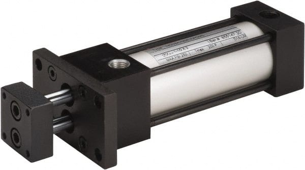Norgren ND04A-N04-AACM0 Double Acting Rodless Air Cylinder: 2" Bore, 4" Stroke, 250 psi Max, 1/4 NPT Port, Front Flange Mount 