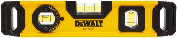 DeWALT - Magnetic 9″ Long 2 Vial Level - 69833416 - MSC Industrial