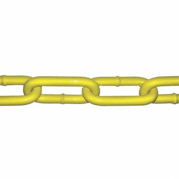 Chain: Steel, Yellow, 200' Long, 1" Wide