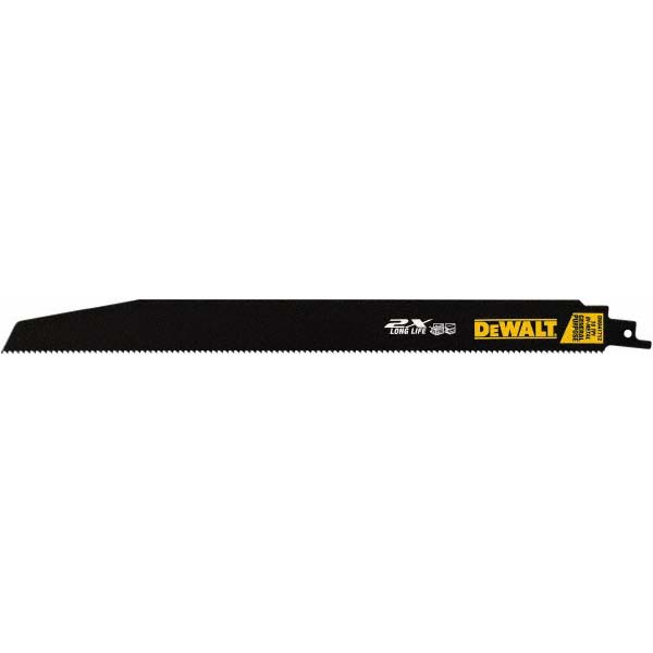 DeWALT 12" Long x 1" Thick, High Speed Steel Reciprocating Saw Blade