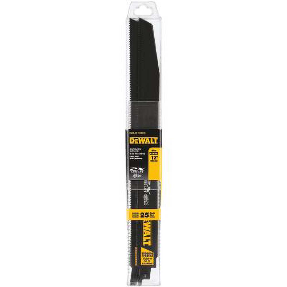 DeWALT 12" Long x 1" Thick, High Speed Steel Reciprocating Saw Blade