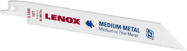 Lenox 22751OSB618R Reciprocating Saw Blade: 6" Long, Bi-Metal Image