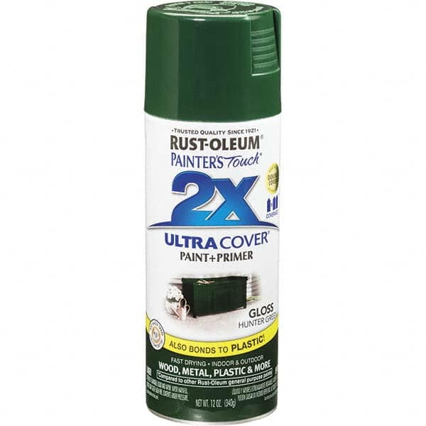 Rust-Oleum 249111 Enamel Spray Paint: Hunter Green, Gloss, 12 oz 