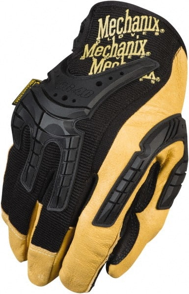Mechanix Wear CG40-75-010 Gloves: Size L, Leather & Thermoplastic Elastomer 