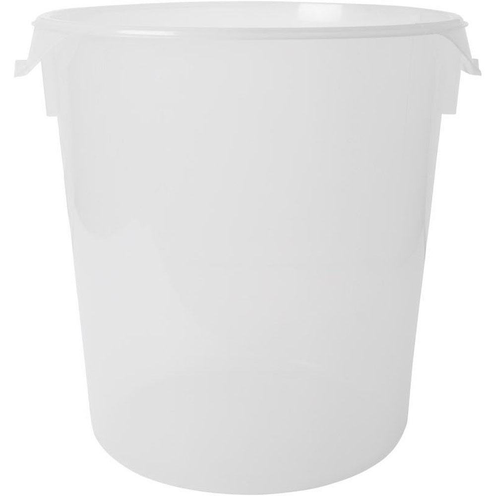 Food Storage Container: Polypropylene, Round - 14" OAH, 13.1" Overall Dia