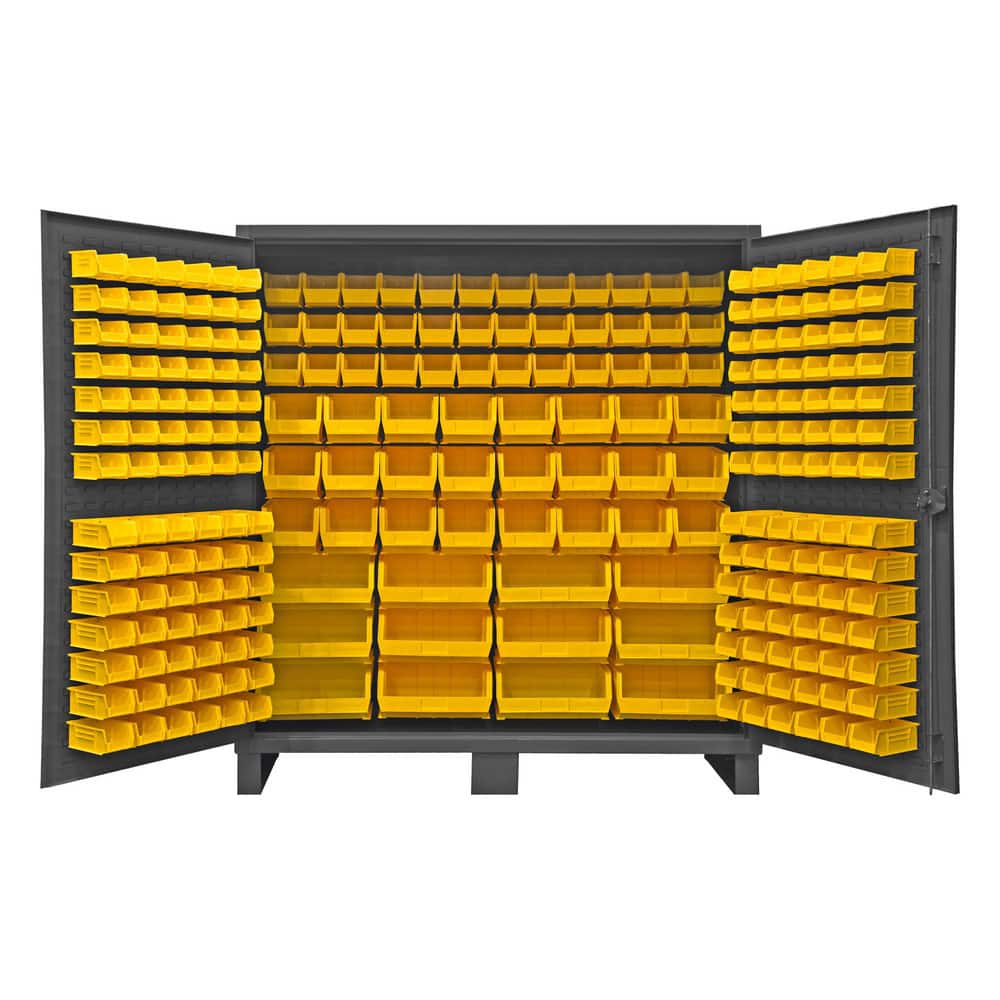 Durham HDC72-240-95 Bin Steel Storage Cabinet: 72" Wide, 24" Deep, 78" High 