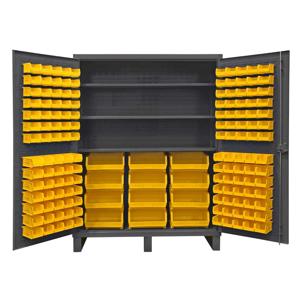 Durham HDC60-156-3S95 Bin Steel Storage Cabinet: 60" Wide, 24" Deep, 78" High 