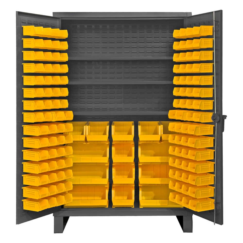 Durham HDC48-134-3S95 Bin Steel Storage Cabinet: 48" Wide, 24" Deep, 78" High 