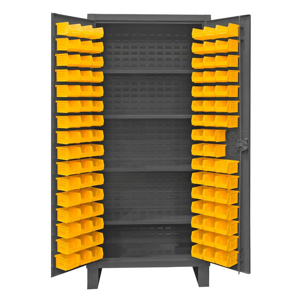 Durham HDC36-96-4S95 Bin Steel Storage Cabinet: 36" Wide, 24" Deep, 78" High 