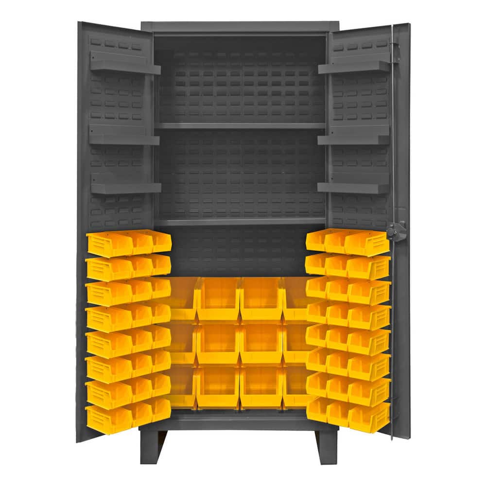 Durham HDC36-60-2S6D95 Bin Steel Storage Cabinet: 36" Wide, 24" Deep, 78" High 