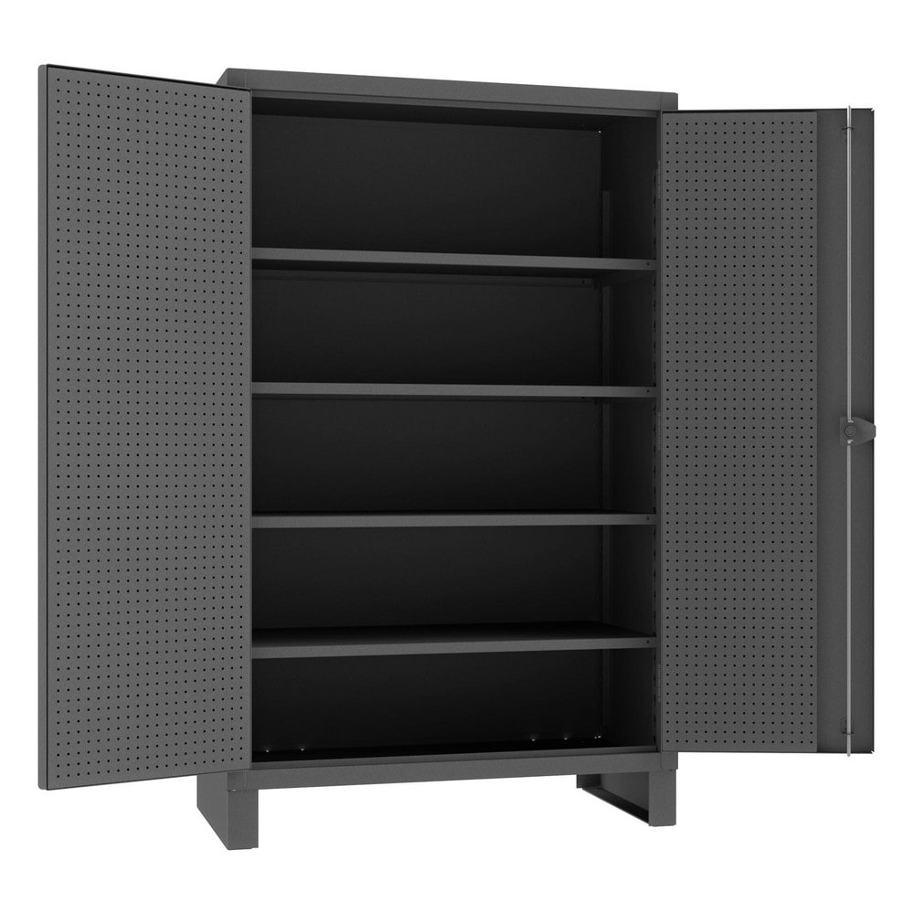 Durham HDCP244878-4S95 Pegboard Steel Storage Cabinet: 48" Wide, 24" Deep, 78" High Image