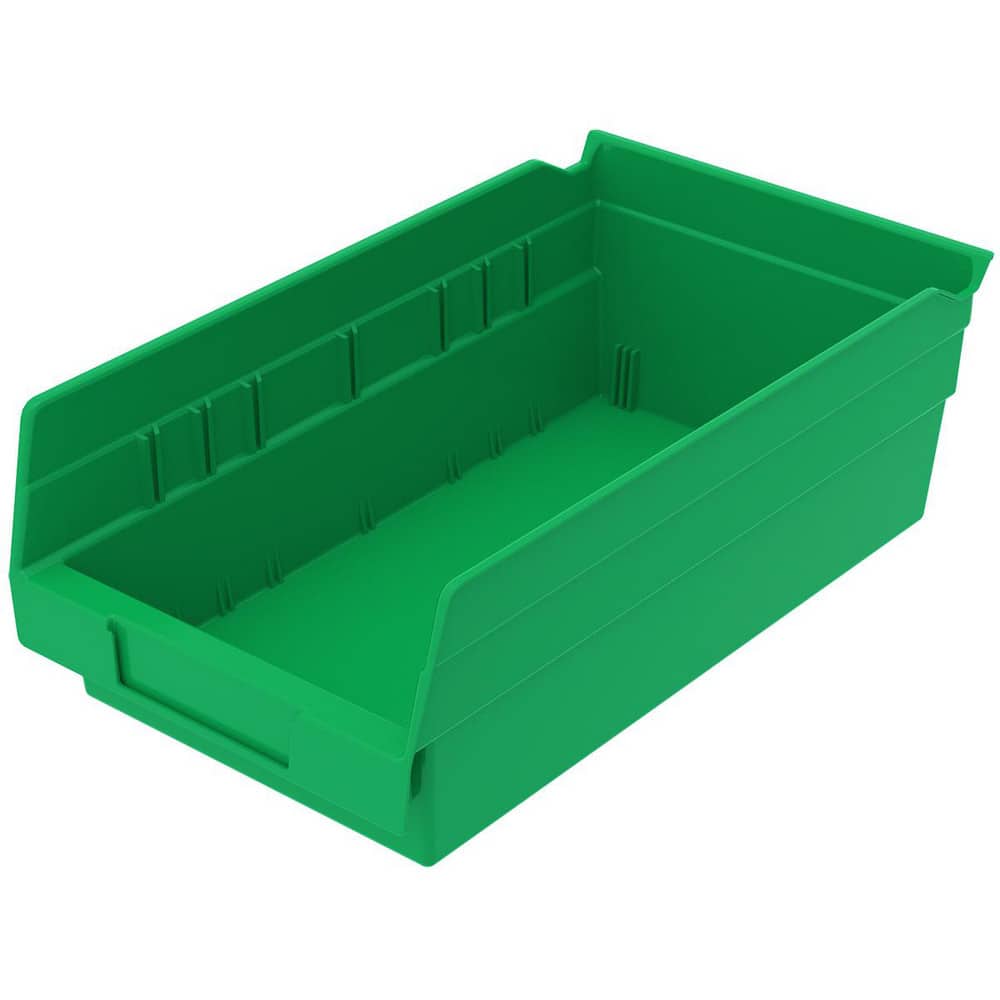 AKRO-MILS 30130green Plastic Hopper Shelf Bin: Green 