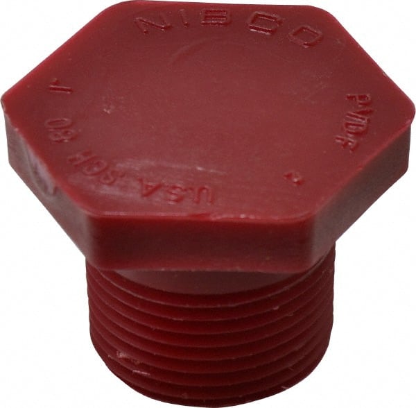 NIBCO CD02350 1" PVDF Plastic Pipe Threaded Plug 