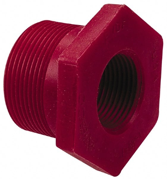 NIBCO CD03400 2 x 1" PVDF Plastic Pipe Flush Threaded Reducer Bushing 