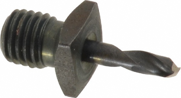 Threaded Shank Drill Bit: #40, 135 ° Point, 1/4-28 Shank, Cobalt