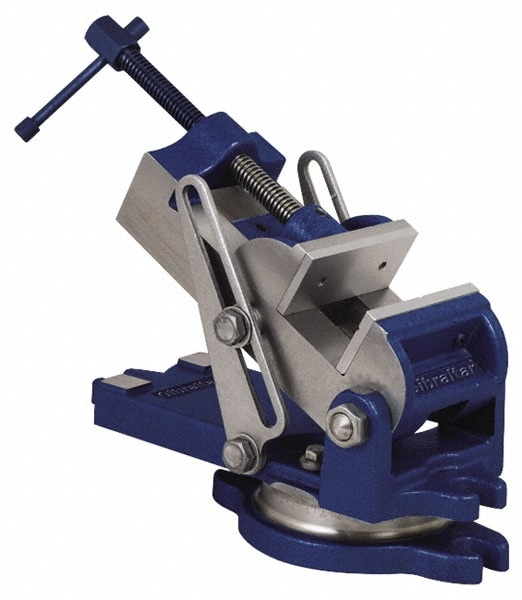 Gibraltar 428-72012 Machine Vise: 4" Jaw Width, 4" Jaw Opening, Angle, Swivel Base Image