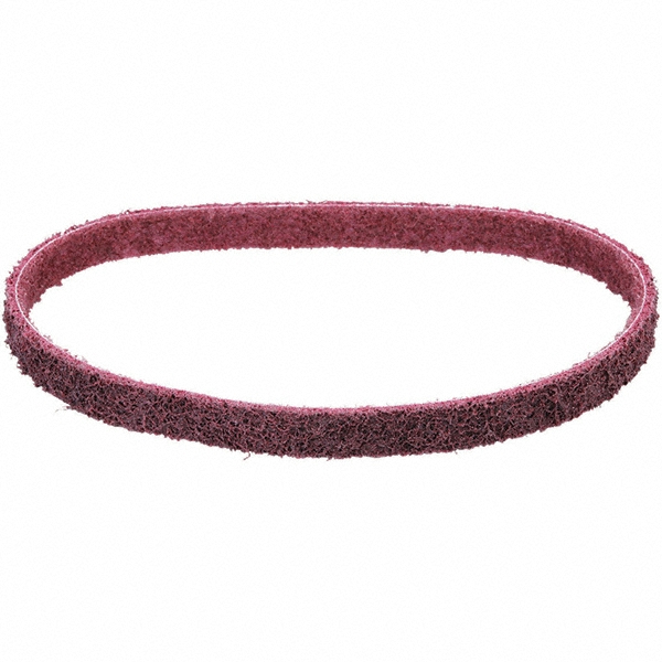 Abrasive Belt: 3/4" Wide, 18" OAL, Aluminum Oxide - Non-Woven, Medium Grade, Wet & Dry