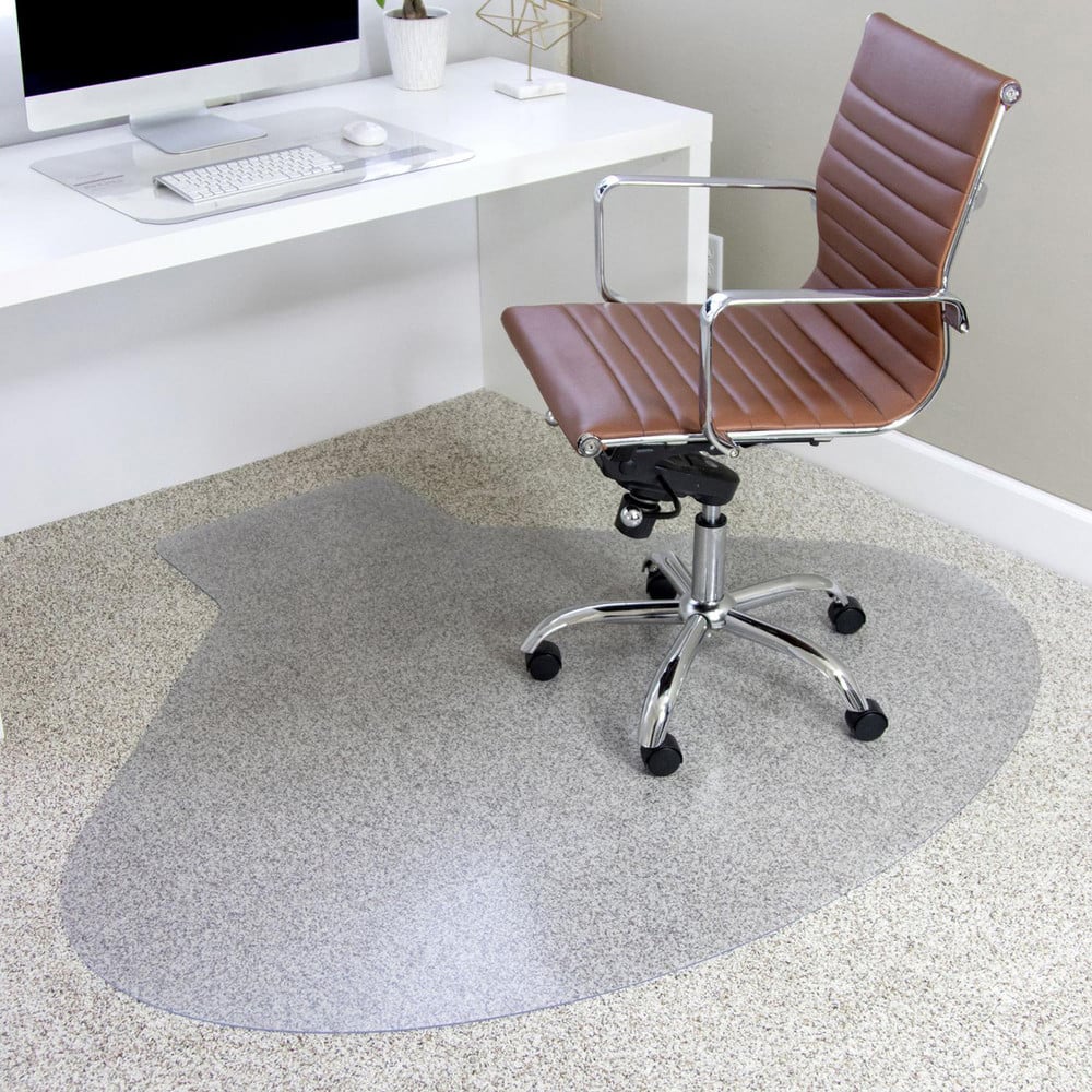 ALECO 122685 EverLife 54" x 60" Workstation Chair Mat for Medium Pile Carpet 