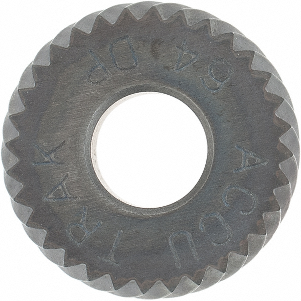 Made in USA Convex Knurl Wheel 1/2" Dia, 80 ° Tooth Angle, Diagonal
