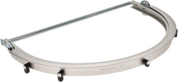 Jackson Safety 14945 Hard Hat Capmount Adapter: Aluminum, Silver, Use with Full Brim Hard Hat 