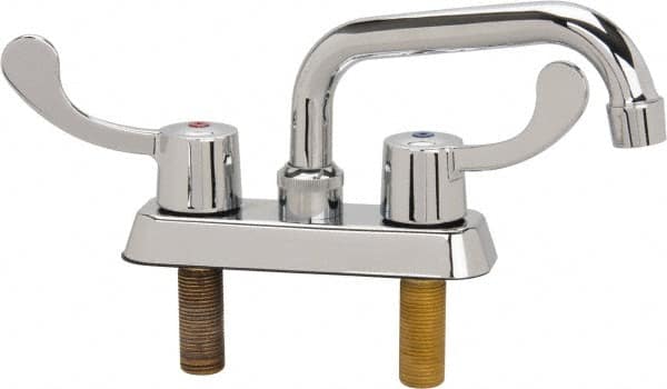 B&K Mueller 225-504 Standard, Two Handle Design, Chrome, Deck Mount, Laundry Faucet 