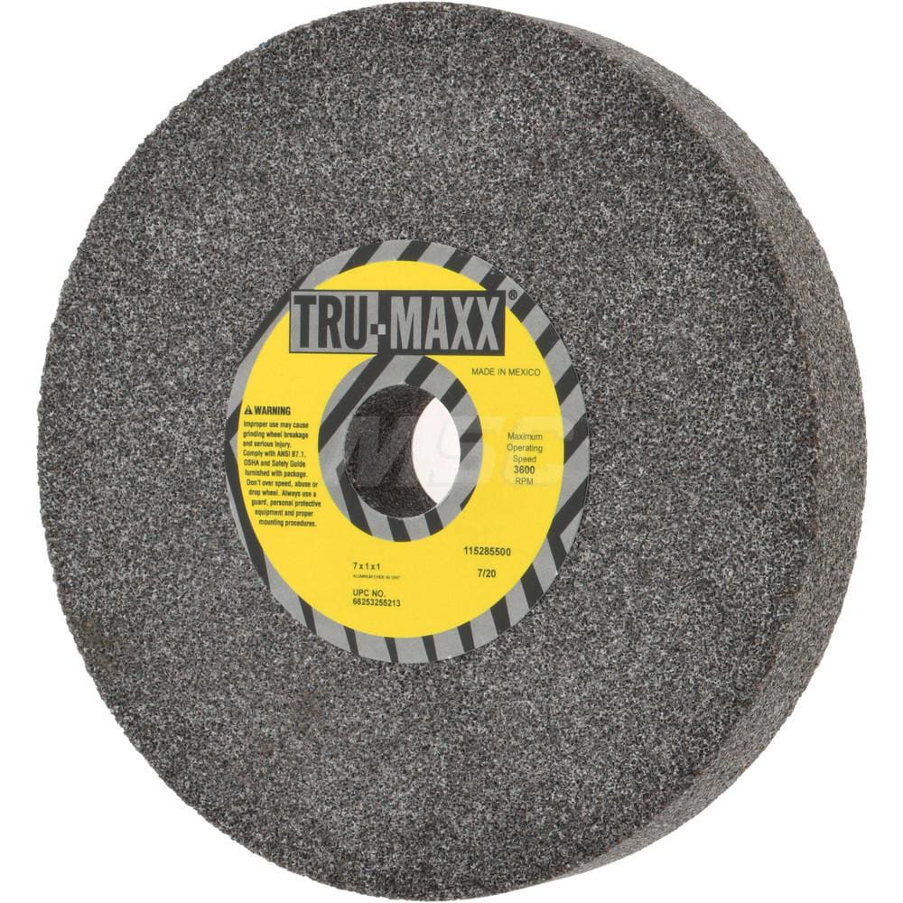 Tru-Maxx 66253255213 Bench & Pedestal Grinding Wheel: 7" Dia, 1" Thick, 1" Hole Dia, Aluminum Oxide Image