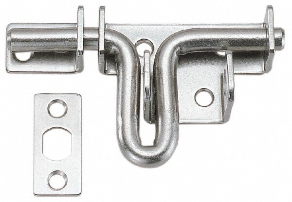 Gate Latches; Finish/Coating: Stainless; Polished ; Overall Length: 1.811in ; Overall Width: 3.346in ; Overall Height: 1.4170in ; Hole Diameter: 15/64 (Inch); PSC Code: 5340