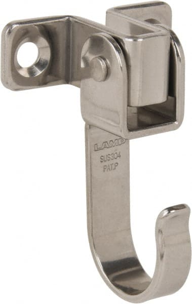 Storage Hook: 2-17/32" Projection, 12 lb Load Capacity, Stainless Steel