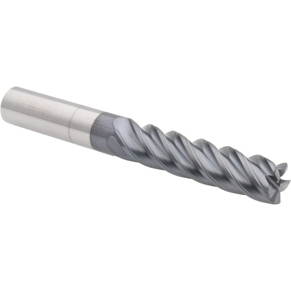12178676 Corner Radius End Mill: 5/8" Dia, 2-1/2" LOC, 0.03" Radius, 5 Flutes, Solid Carbide  