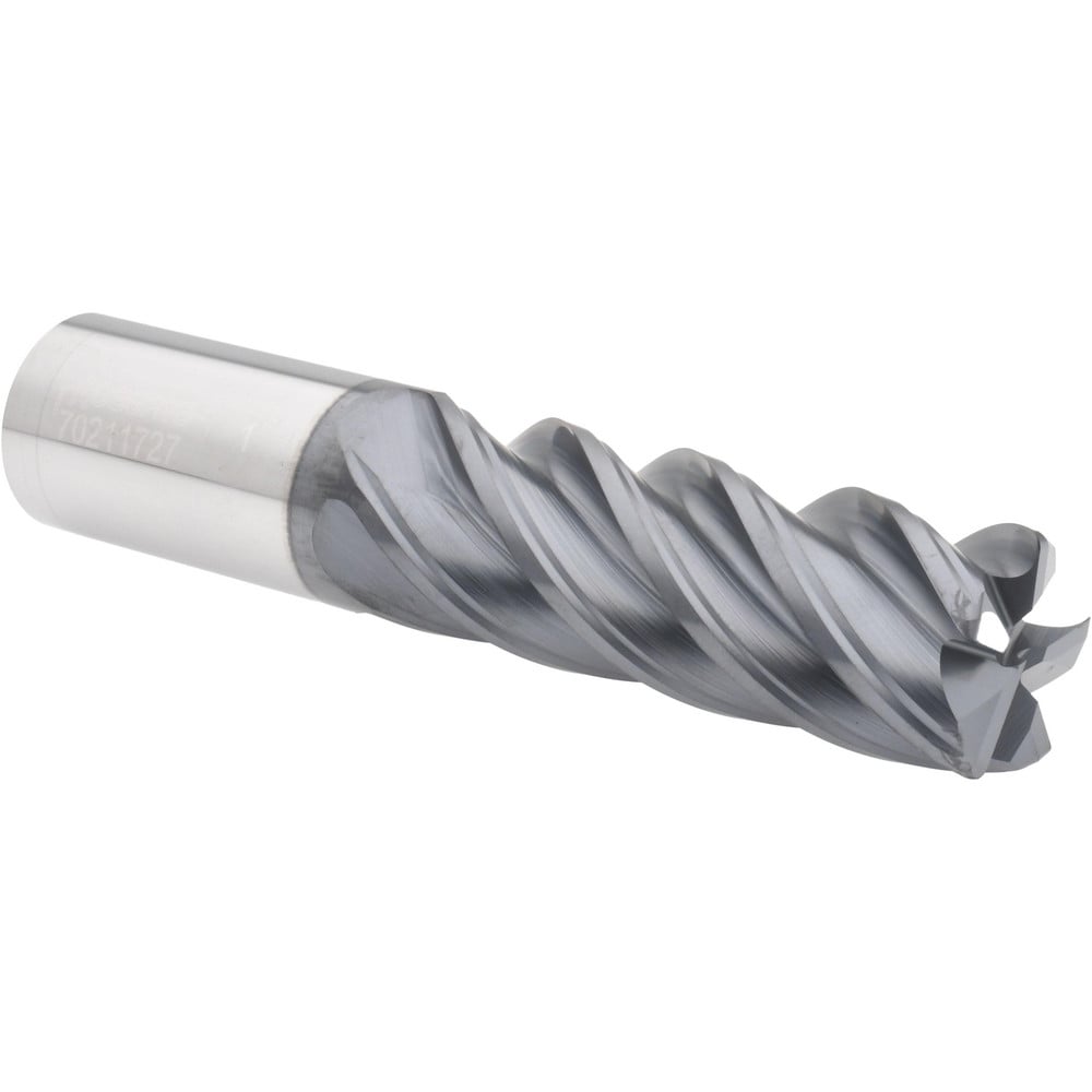 Accupro 12178689 Corner Radius End Mill: 1" Dia, 2-3/4" LOC, 0.06" Radius, 5 Flutes, Solid Carbide 