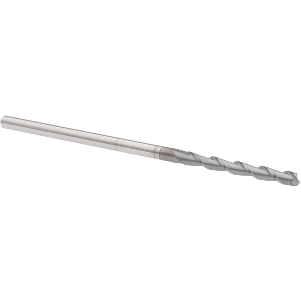 Accupro 12178826 Square End Mill: 1/8 Dia, 1 LOC, 1/8 Shank Dia, 3 OAL, 2 Flutes, Solid Carbide 