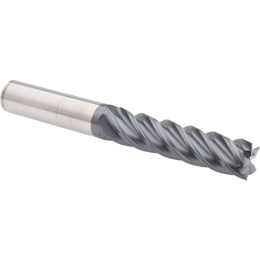 12180752 Square End Mill: 5/8 Dia, 2-1/2 LOC, 5/8 Shank Dia, 5 OAL, 5 Flutes, Solid Carbide  