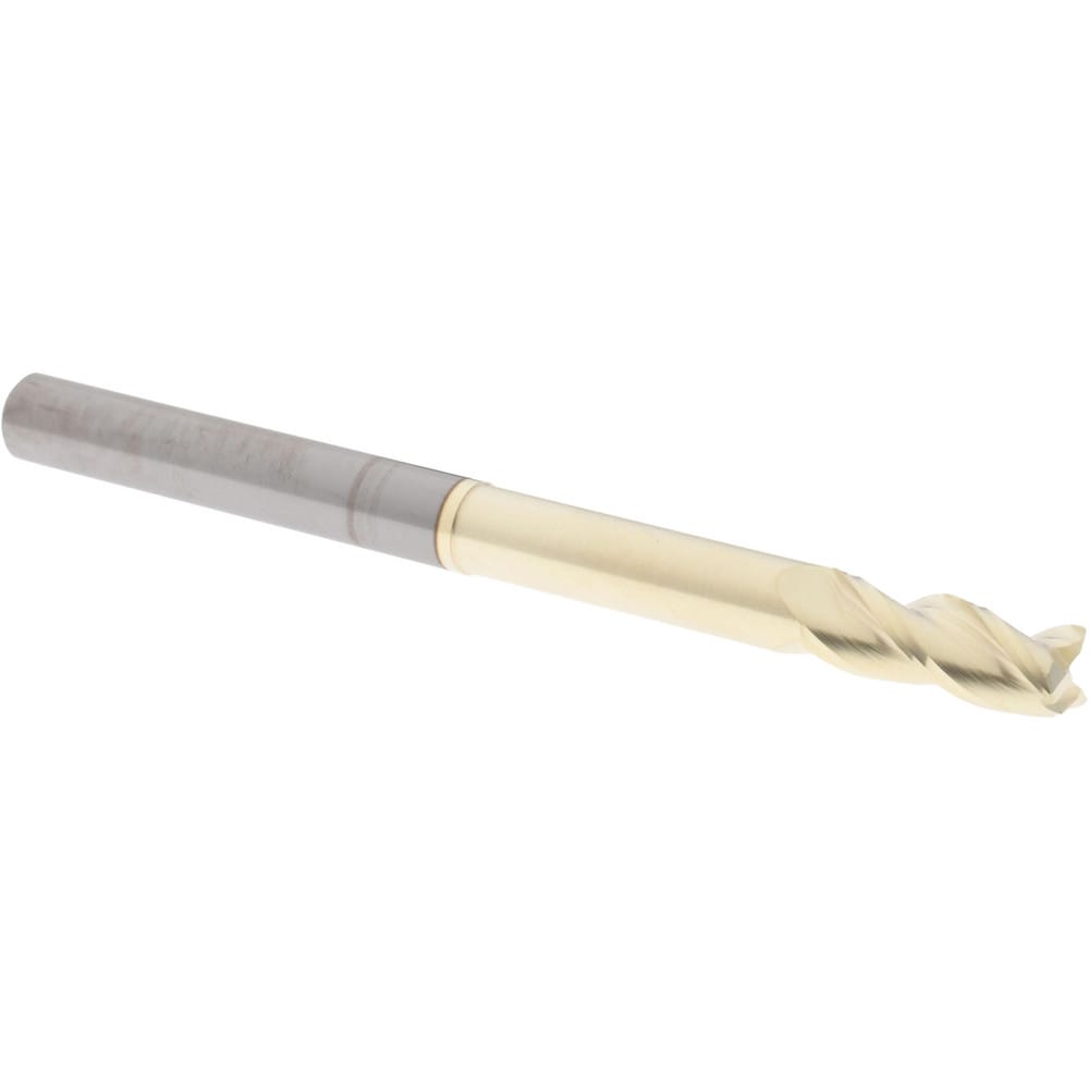 Accupro 35031213NS34015 Corner Radius End Mill: 5/16" Dia, 13/16" LOC, 0.015" Radius, 3 Flutes, Solid Carbide 