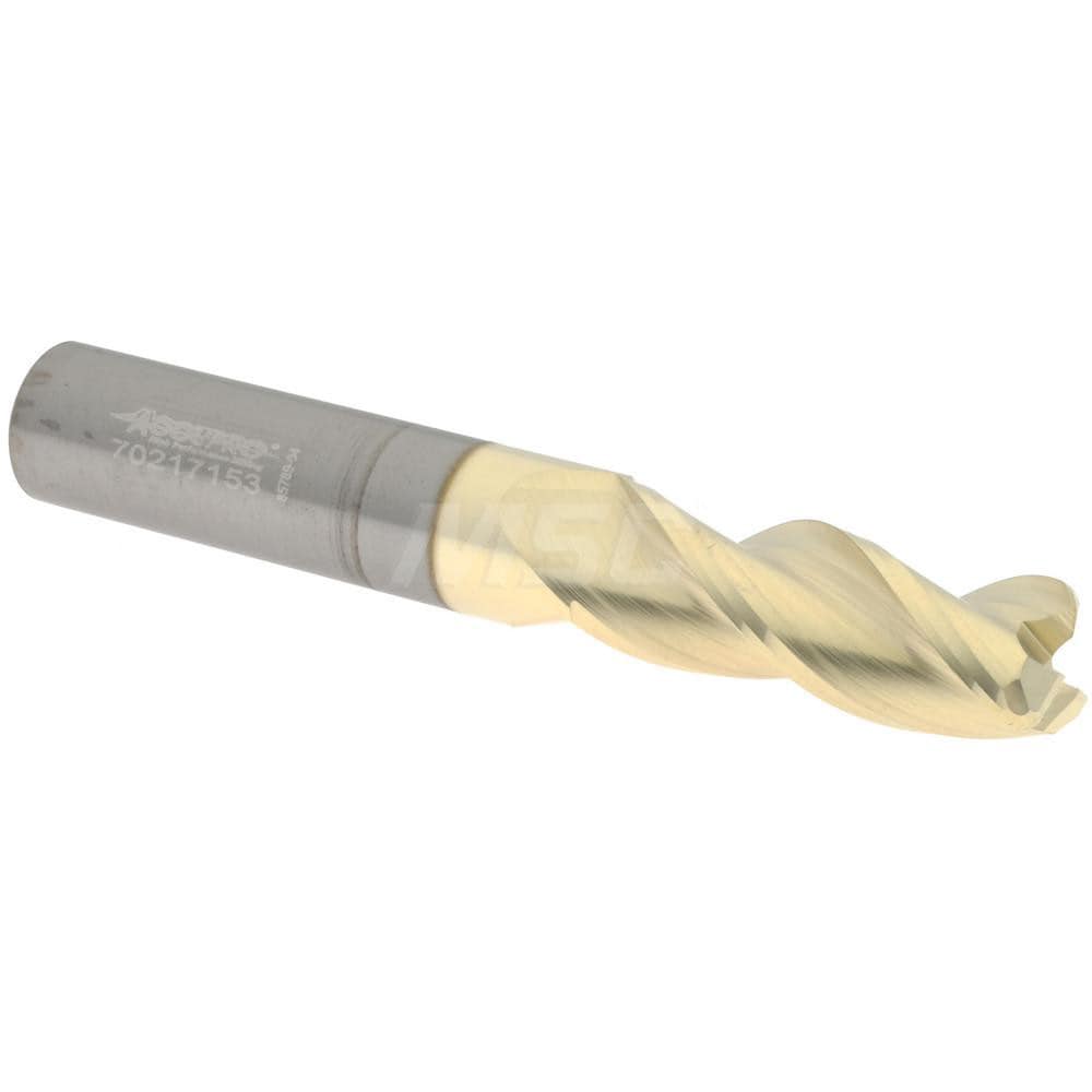 Accupro - Corner Radius End Mill: 1/4″ Dia, 3/4″ LOC, 0.06″ Radius