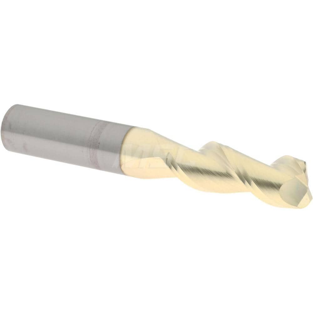 Accupro 250-37516-060C5 Corner Radius End Mill: 3/8" Dia, 1" LOC, 0.06" Radius, 2 Flutes, Solid Carbide 