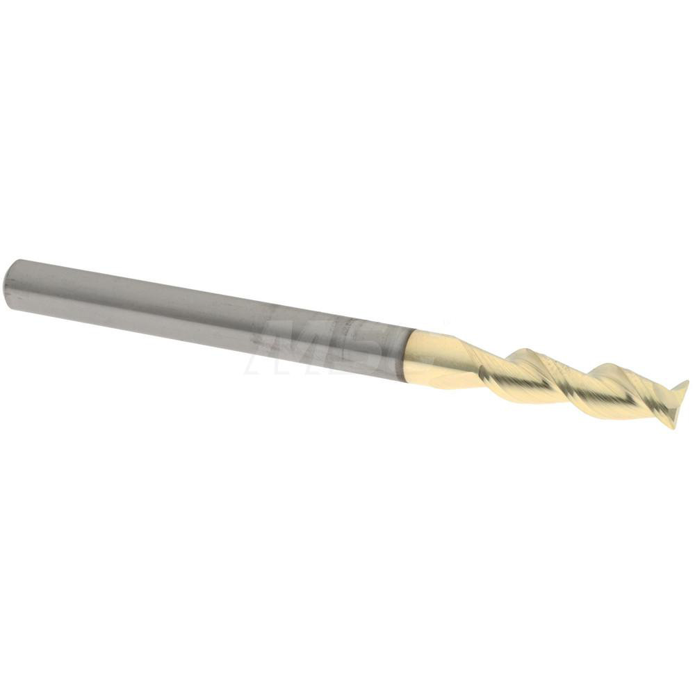 Accupro 250-18710-010C5 Corner Radius End Mill: 3/16" Dia, 5/8" LOC, 0.01" Radius, 2 Flutes, Solid Carbide 