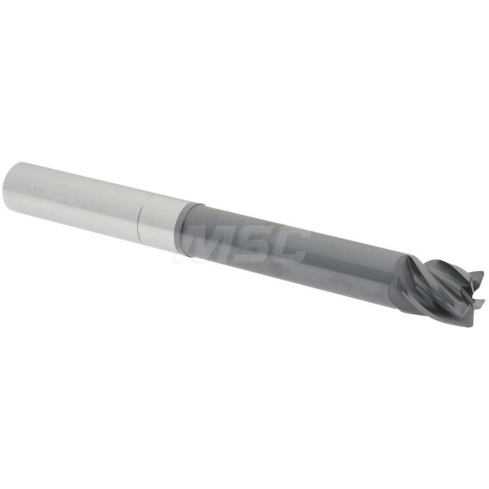 95168830 Corner Radius End Mill: 5/8" Dia, 3/4" LOC, 0.0300" Radius, 5 Flute, Solid Carbide  