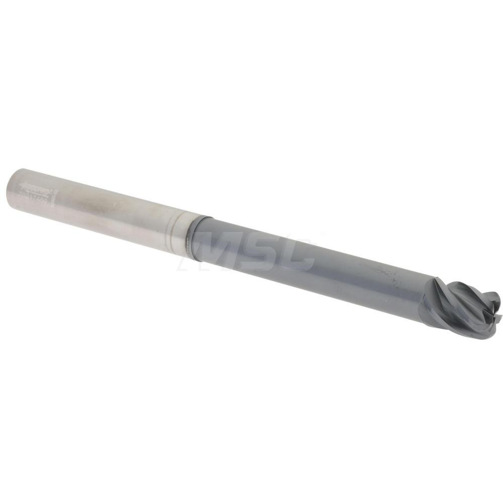 95168537 Corner Radius End Mill: 1/2" Dia, 5/8" LOC, 0.1250" Radius, 5 Flute, Solid Carbide  