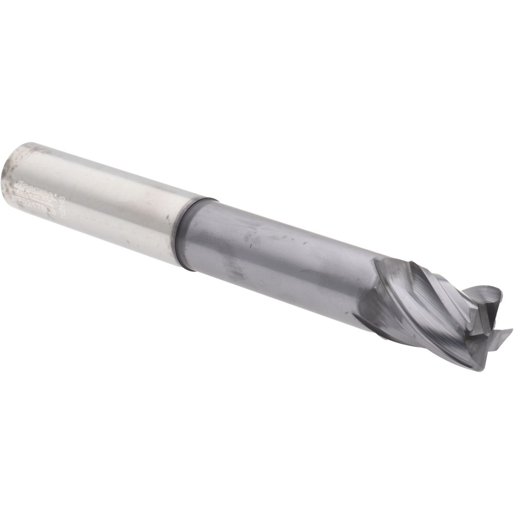 Accupro 436NL7500060C11 Corner Radius End Mill: 3/4" Dia, 1" LOC, 0.06" Radius, 4 Flutes, Solid Carbide 